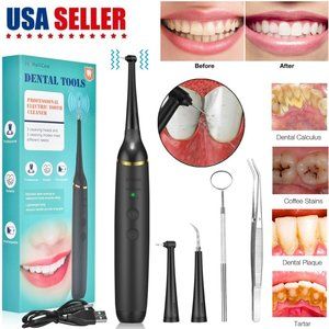 Dental Scaler Electric Sonic Tartar Calculus Plaque Remover Tooth Stains Tool